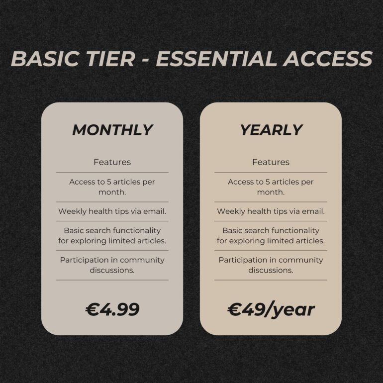 Basic Tier - Essential Access