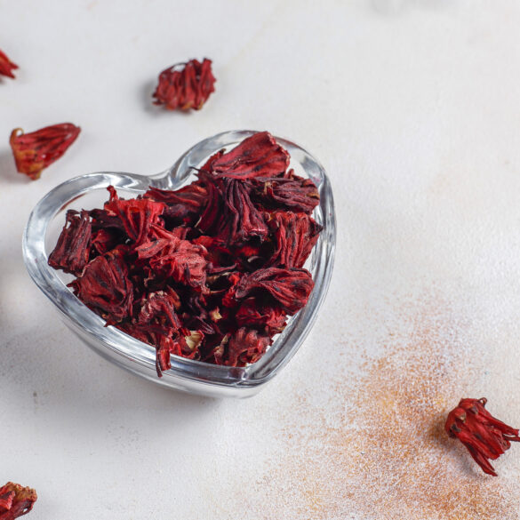 hibiscus for shiny hair