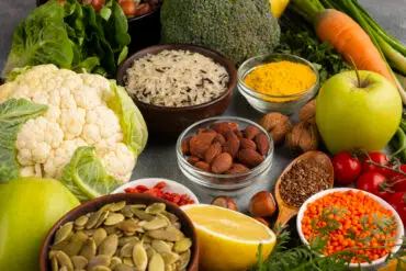 ssortment of vegetables and spices