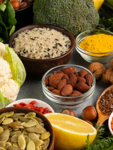 ssortment of vegetables and spices