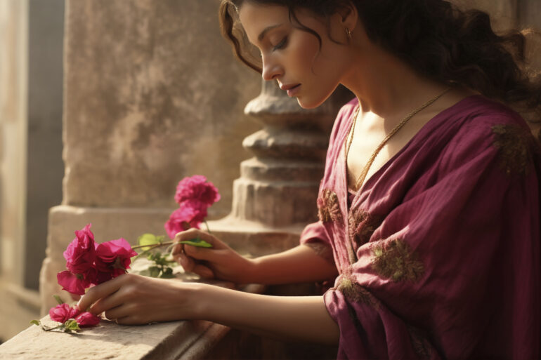 portrait of an ancient roman woman