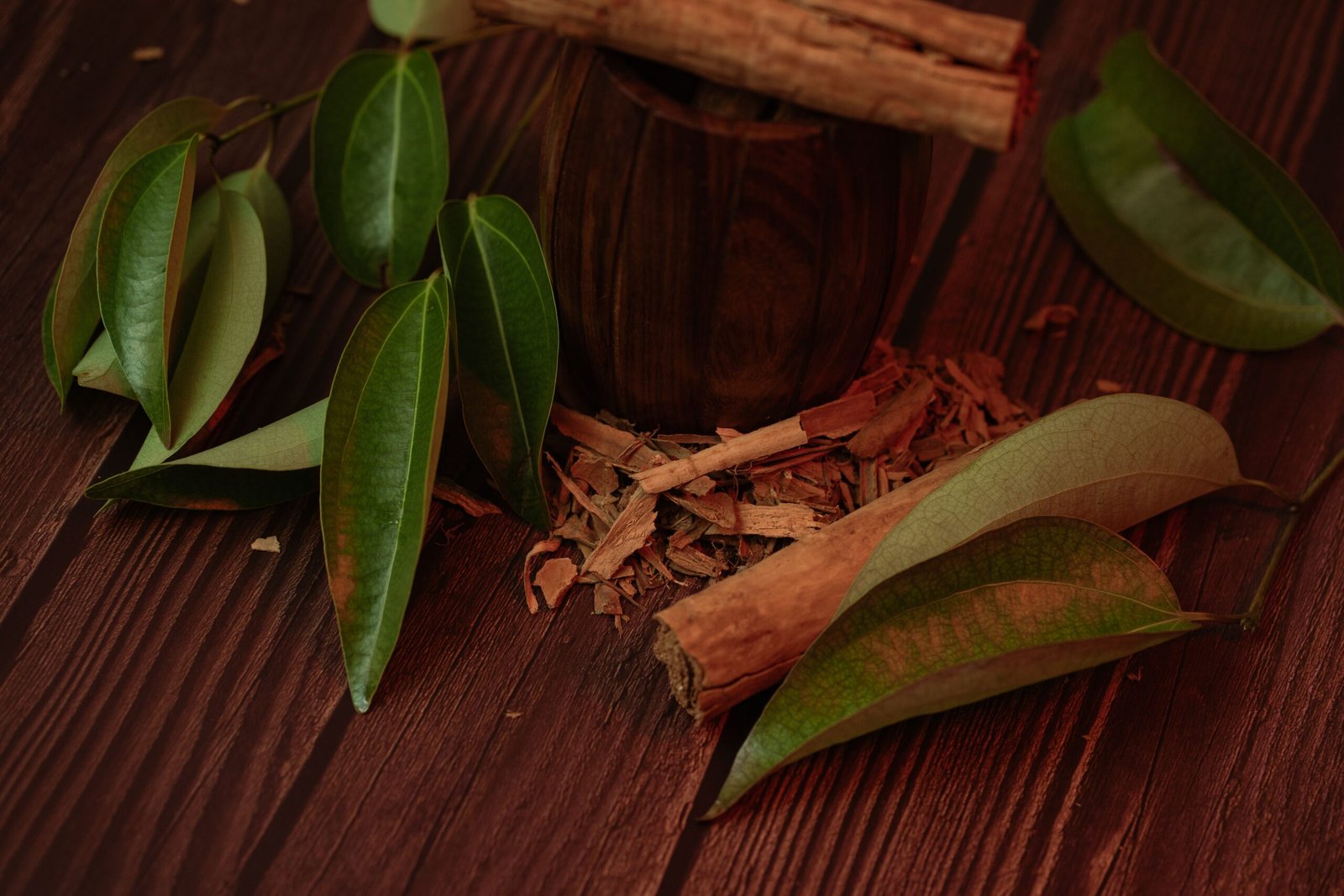 ayurvedic herbs scattered around for Ayurvedic immunity boosting guide