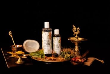 medicines in bottle and indian worshipping utensils