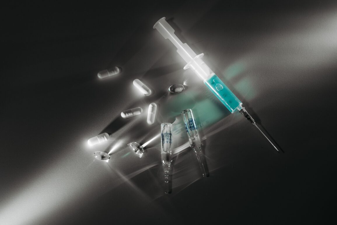 needles and injections lying on the floor for health breakthroughs