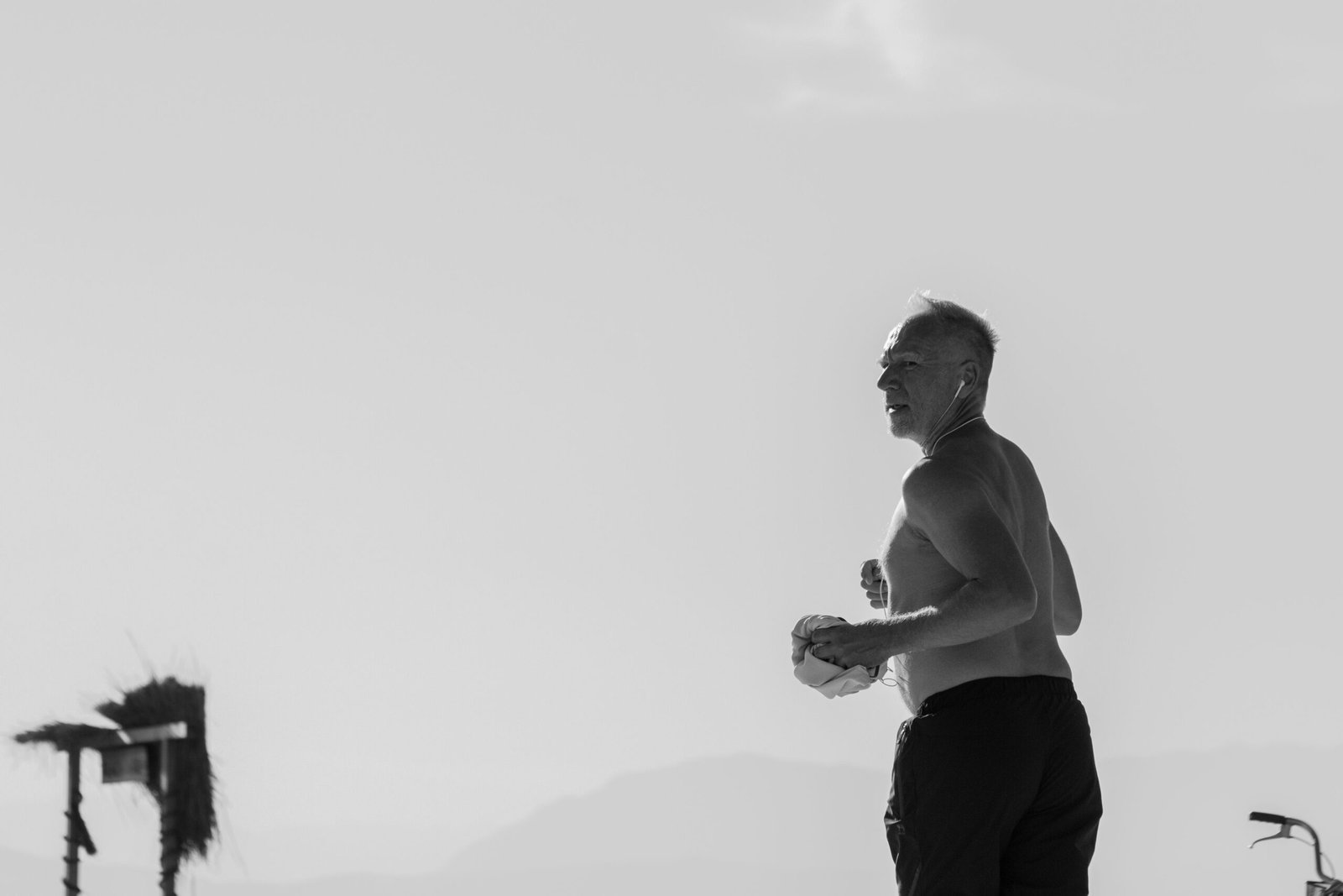 a man going on a run for a long healthspan