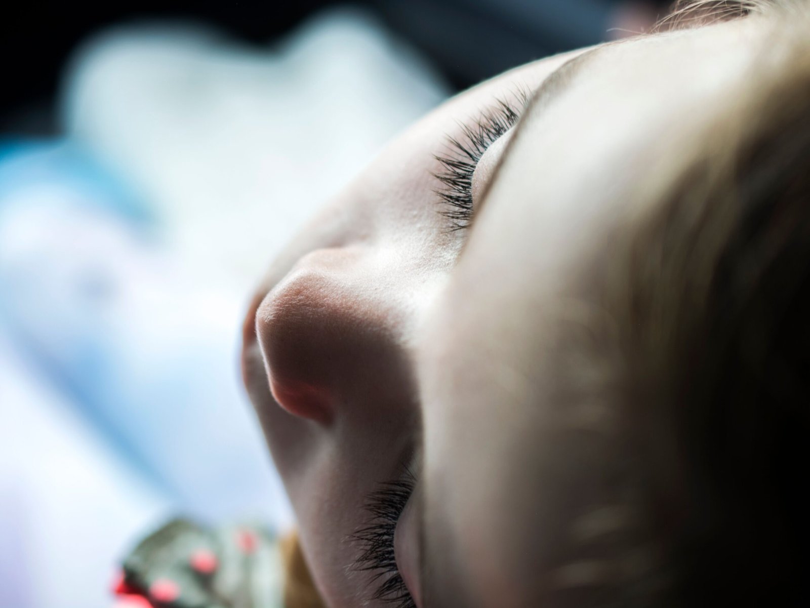 a girl sleeping
