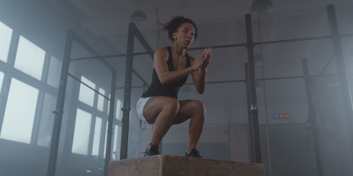 a woman working out extensively