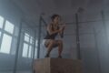 a woman working out extensively
