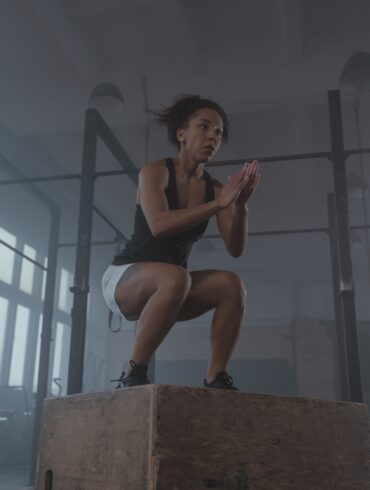 a woman working out extensively