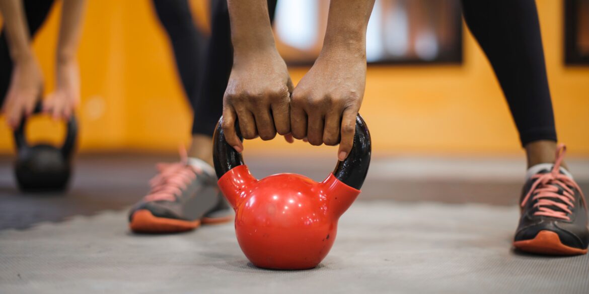 a barbell being lifted