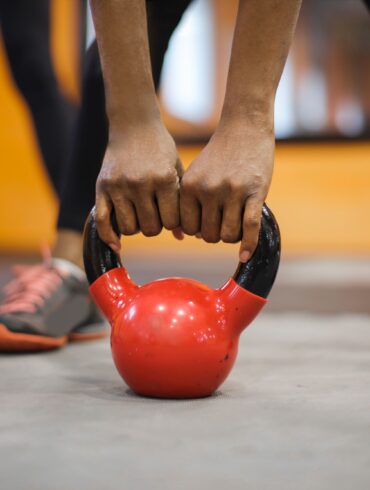 a barbell being lifted