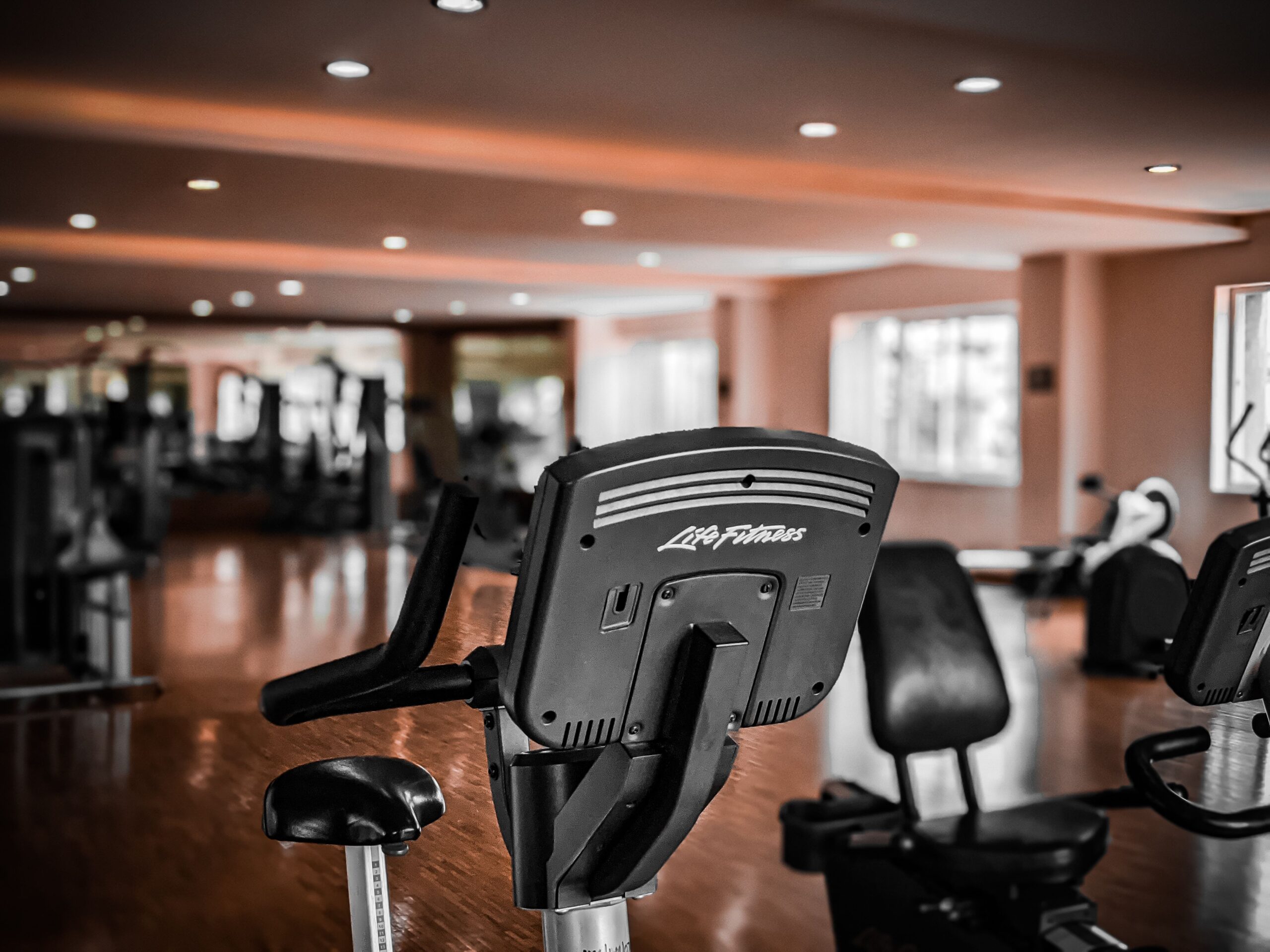 a gym with instruments